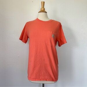 Carhartt Solid Orange Short Sleeve Loose Fit T-Shirt